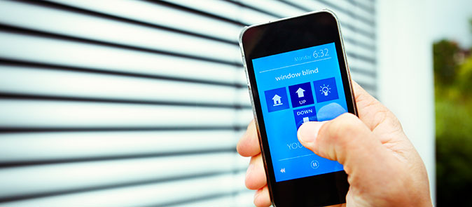 Smartphone app for window covering
