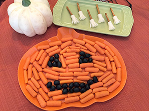 Carrot Jack-o-lantern