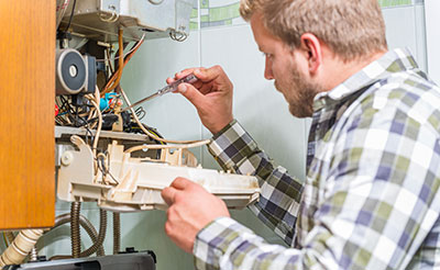 Home heating repair technician