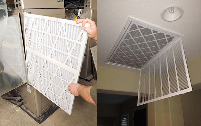HVAC filter location