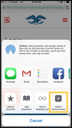 iPhone Add Home