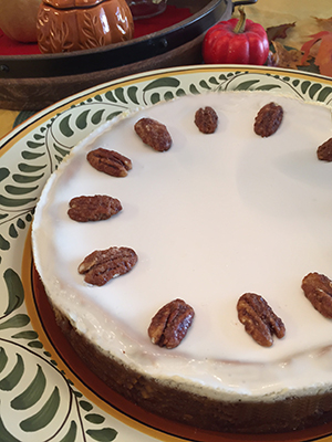 Bourbon Pumpkin Cheesecake