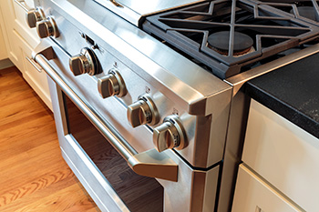 Exterior of a gas oven