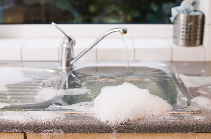 overflowing sink